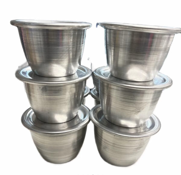 6pcs Moi Moi Reusable Aluminium Pot Cup Bowl Set with Lids